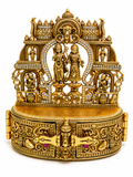 Ram Parivar Grand Temple Kumkum Box | Ram Sita Hanuman CZ Diamond Arch – GV-Rg-S-K-117