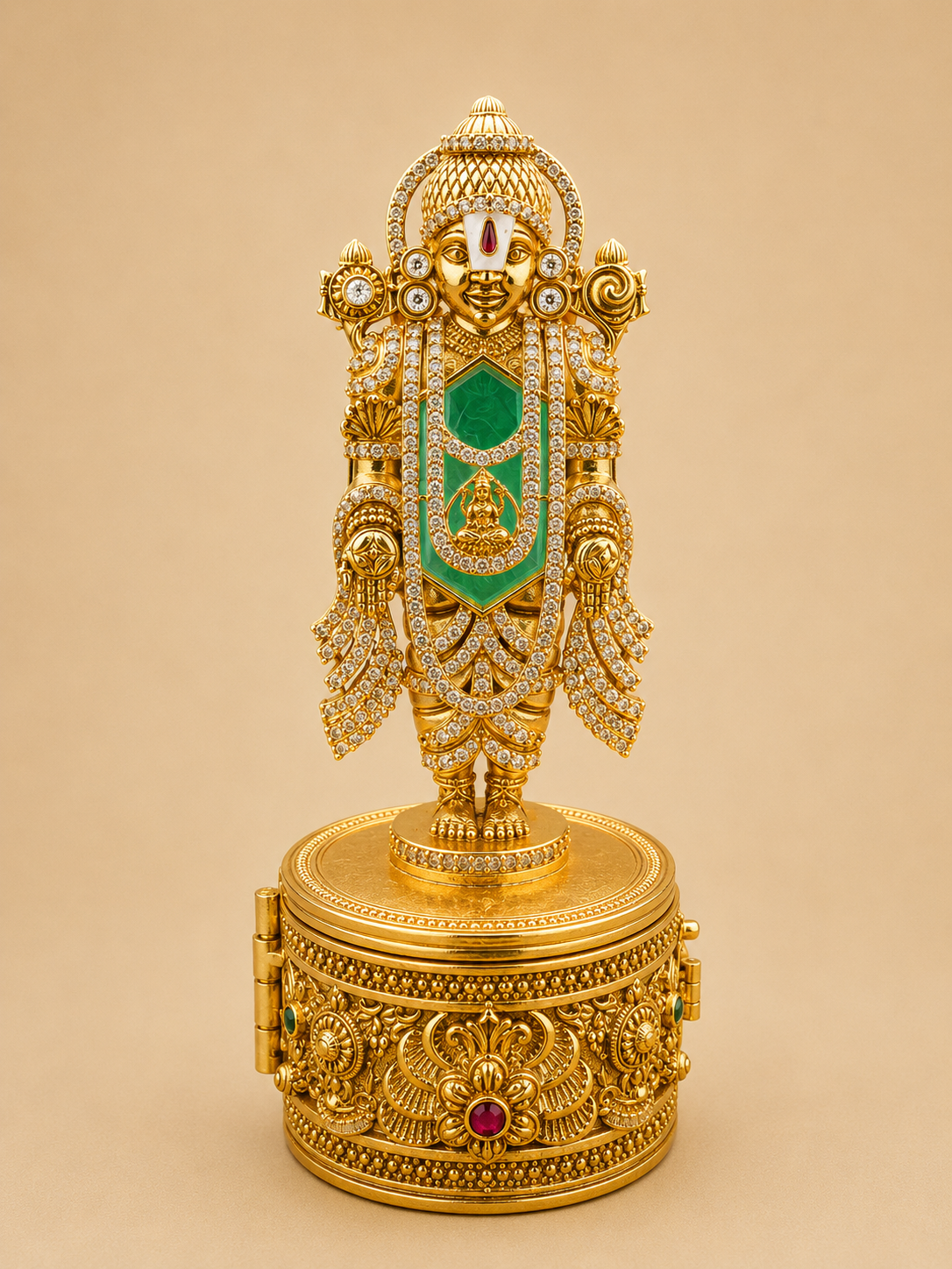 Lord Balaji Model Kumkum Box | Venkateshwara Design — Premium  Return Gift: GV-RG-S-K-92