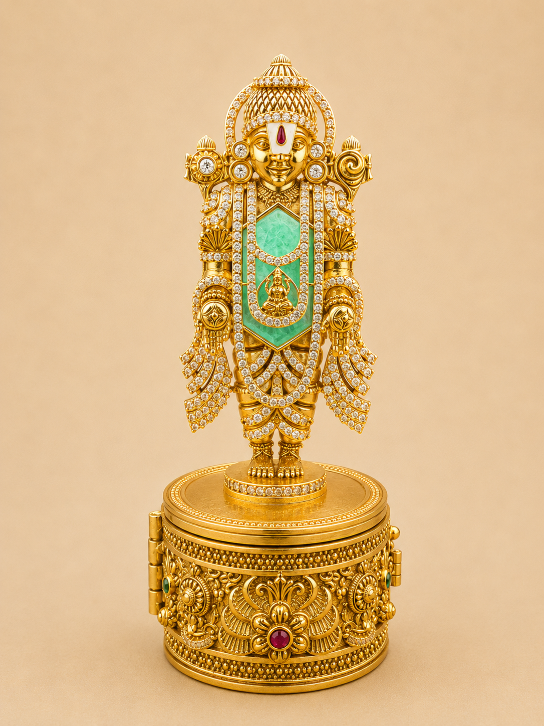 Lord Balaji Model Kumkum Box | Venkateshwara Design — Premium  Return Gift: GV-RG-S-K-92