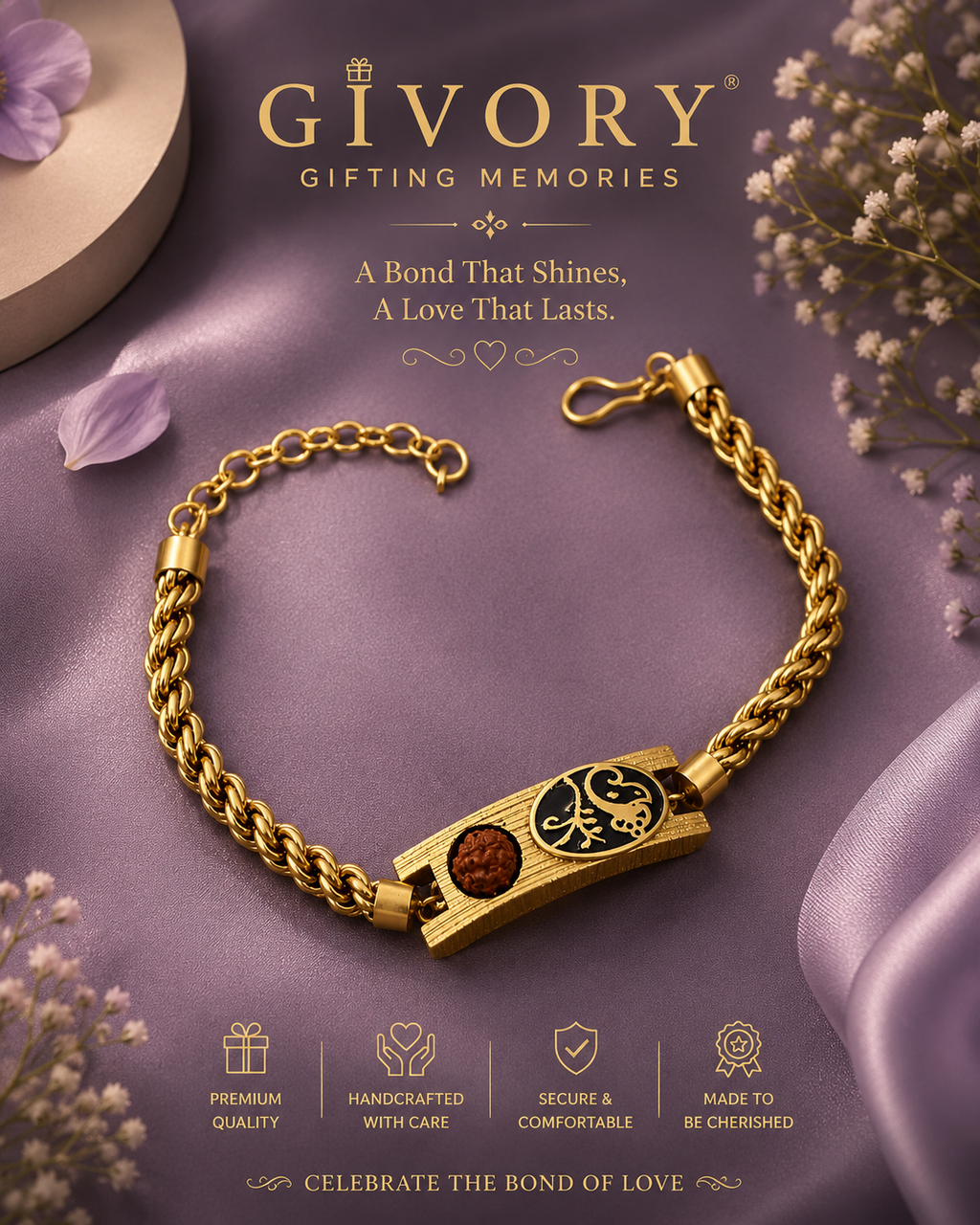 Raksha Bandhan Rakhi Gift Set | Choice of 4 Designs – GV-RG-S-P-131