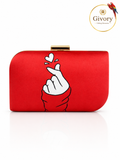 Korean Finger Heart Clutch Bag | K-Pop Love Gesture Purse – GV-RG-S-BG-009