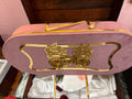 Blush Pink Velvet Gift Trunk Set | 6 Premium  Floral Gold Tin Canisters — Luxury Return Gift