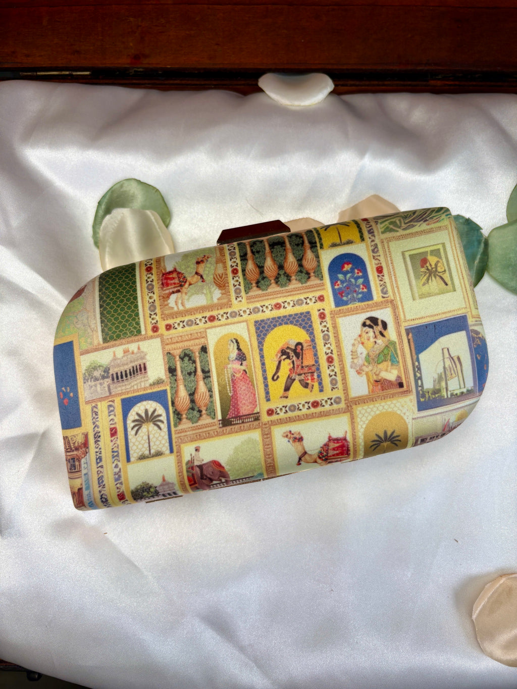 Rajasthani Miniature Panel Clutch Bag | Heritage Print – GV-RG-S-BG-011