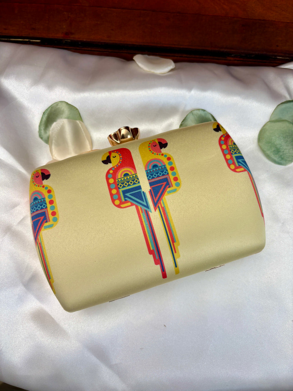 Art Deco Macaw Clutch Bag | Geometric Bird Print Purse – GV-RG-S-BG-012